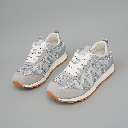 Damen Atmungsaktive Sport Sneakers mit rutschfester Sohle und dämpfendem Fußbett EB