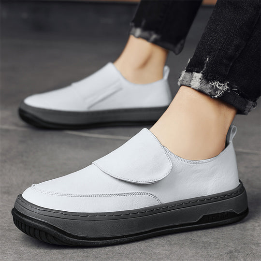 Damen Modische Slip-On Sneaker aus hochwertigem Leder EB