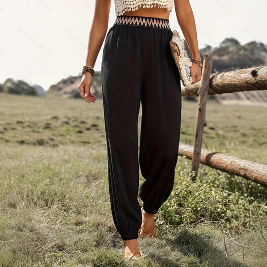Damen Komfortable Freizeithose mit hohem Bund EB