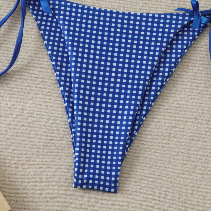 Damen Triangel-Bikini mit verspielten Schleifen EB