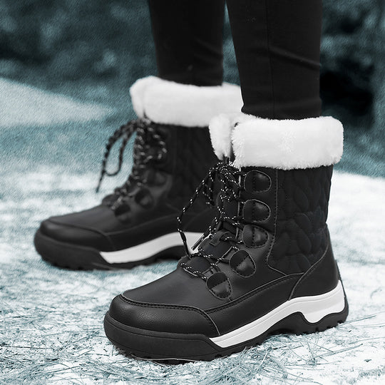 Damen Isolierte Winterstiefel mit rutschfester Sohle und warmem Innenfutter EB