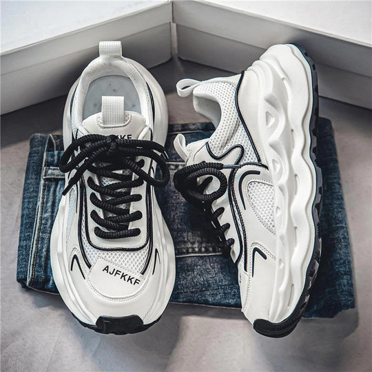Damen Sportliche Sneakers mit atmungsaktiver Netzstruktur und flexibler Sohle EB