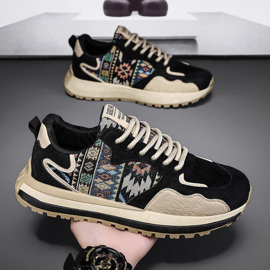 Damen Sportliche Sneaker mit einzigartigem textilem Design und dämpfender Sohle EB
