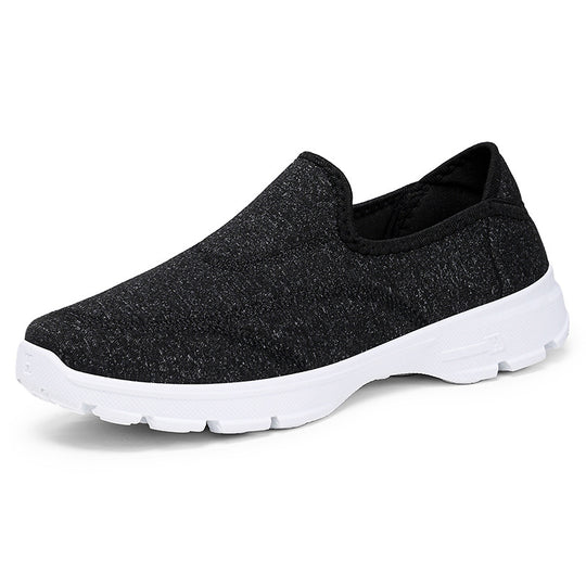 Damen Bequeme und atmungsaktive Slip-On Freizeitschuhe mit elastischem Obermaterial EB