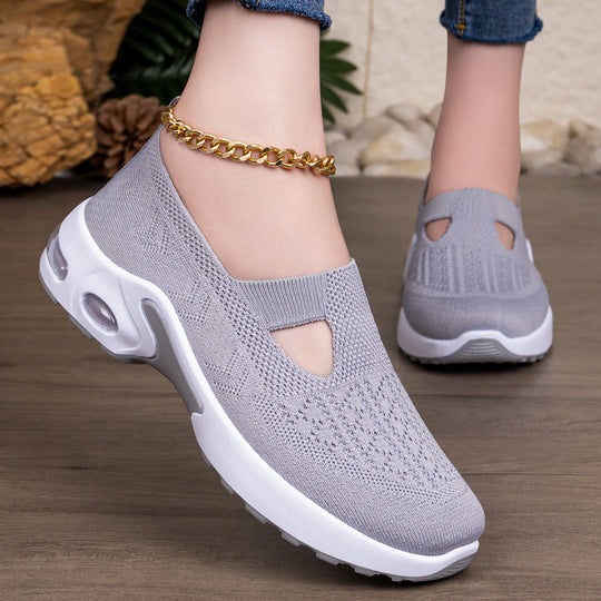 Damen Sportliche Slip-On Sneakers mit komfortabler Strobel-Konstruktion und atmungsaktivem Obermaterial EB