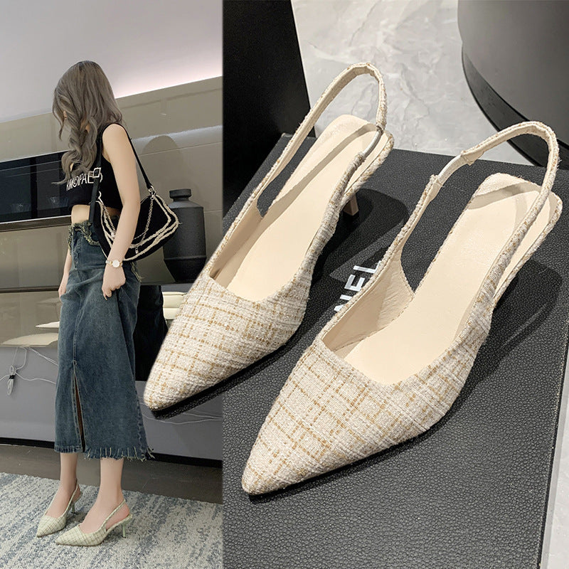 Damen Slingback-Pumps mit modischer Struktur EB
