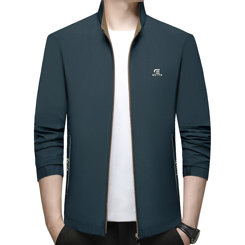 Herren Feldjacke mit Kontrast-Einsätzen und Brust-Reißverschlusstasche EB