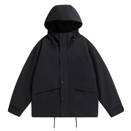 Herren technische Outdoor-Jacke mit wetterfester Kapuze und feuchtigkeitsregulierendem Material EB