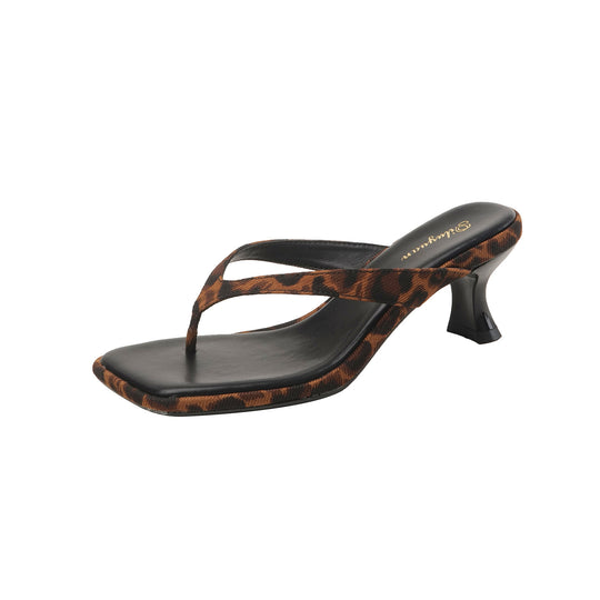 Damen modische Flip-Flops mit geschmackvollem Punktedesign und elegantem Absatz EB