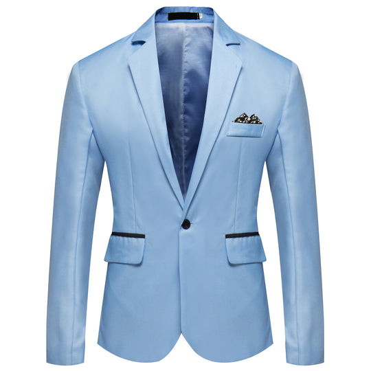 Herren modischer und eleganter Anzugjacke mit satiniertem Finish EB