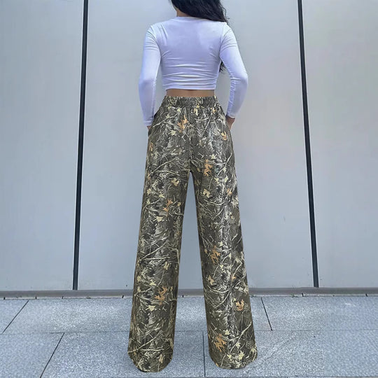 Damen Camouflage Freizeit-Hosen EB