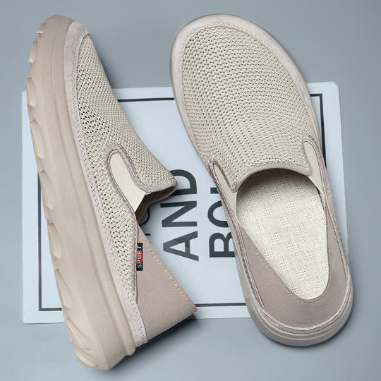 Damen Bequeme Mesh-Slipper mit elastischem Einstieg und dämpfender Sohle EB
