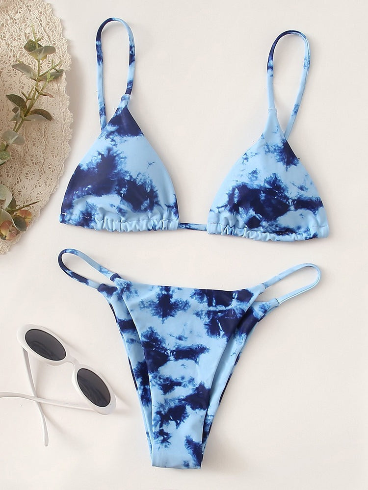 Damen Tie-Dye Triangel-Bikini EB