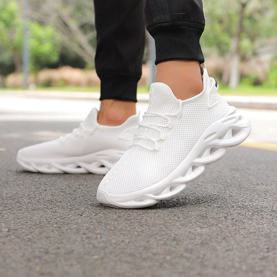 Unisex innovative Mesh‑Runner mit belüfteter Wabenstruktur, skulpturierter Hohlkern‑Plateausohle und sockenähnlichem Schaft EB