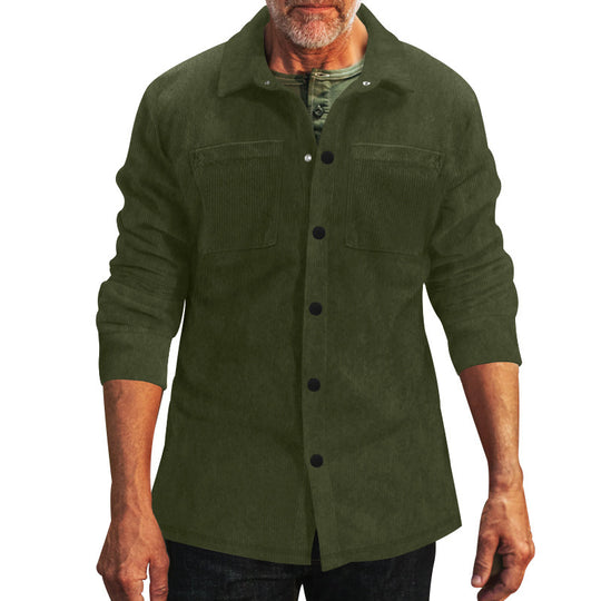 Herren leichte Baumwolljacke mit doppelten Brusttaschen EB