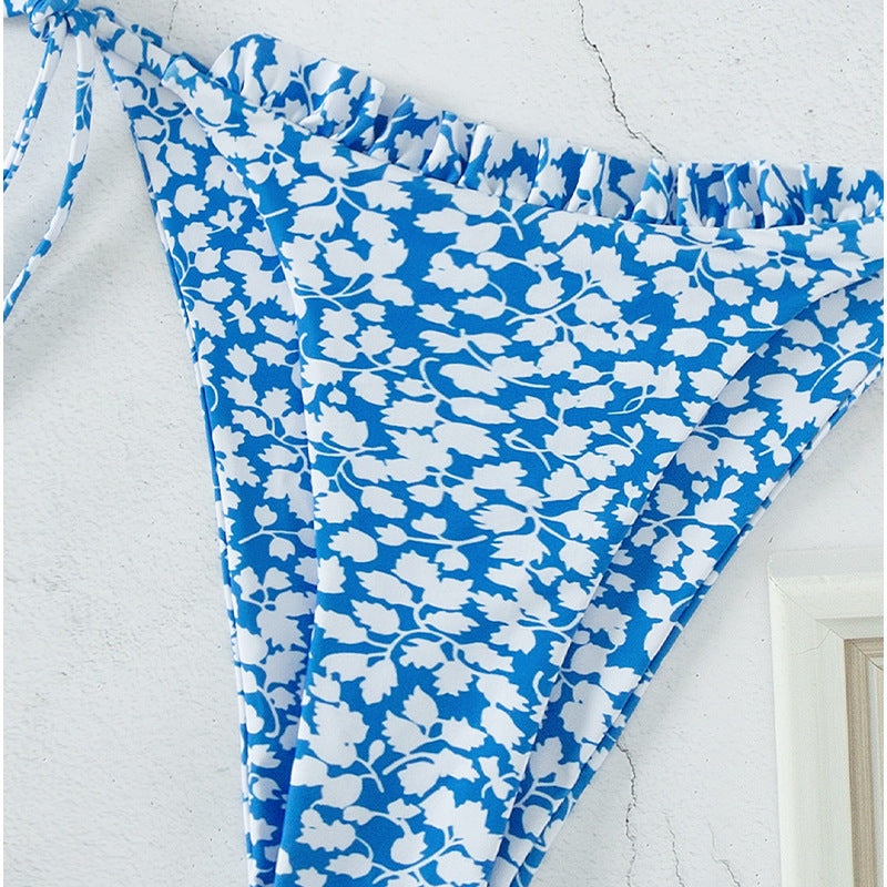 Damen Triangel-Bikini set mit floralen Mustern EB