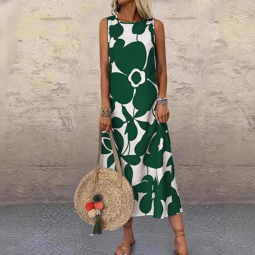 Damen Maxikleid mit floralem Muster EB