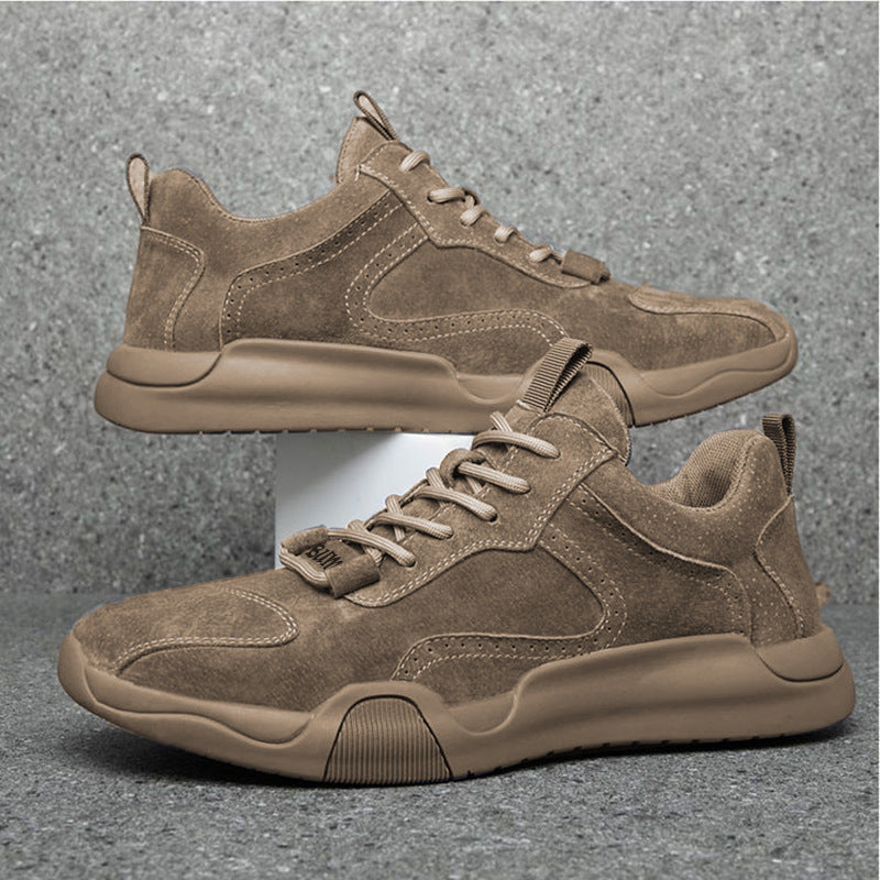 Damen Sportliche Sneakers aus elastischem Wildleder mit rutschfester Sohle EB