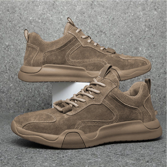 Damen Sportliche Sneakers aus elastischem Wildleder mit rutschfester Sohle EB