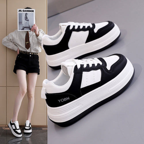 Damen modische Sneakers mit dicker Dämpfung und atmungsaktiver Oberseite EB