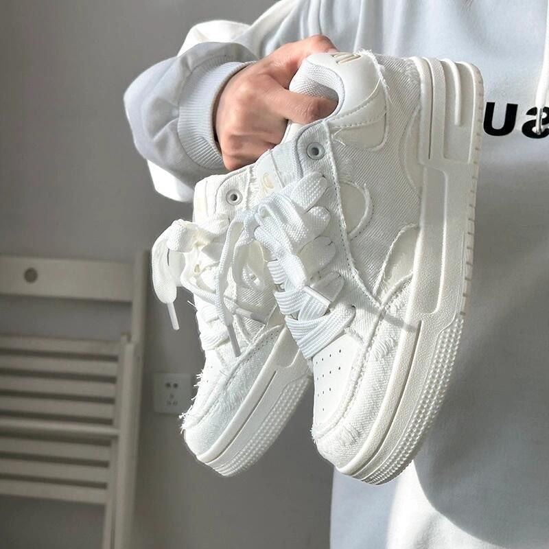 Damen Sportliche Sneakers mit einzigartiger Textur und bequemer Sohle EB