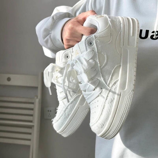 Damen Sportliche Sneakers mit einzigartiger Textur und bequemer Sohle EB