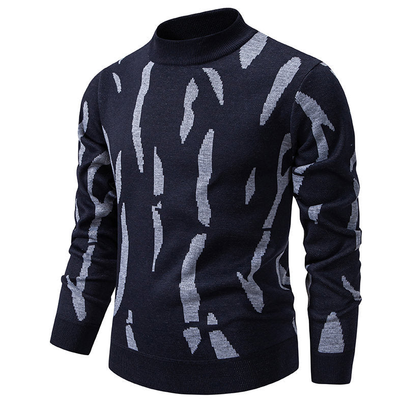 Herren modischer Pullover mit grafischem Muster EB