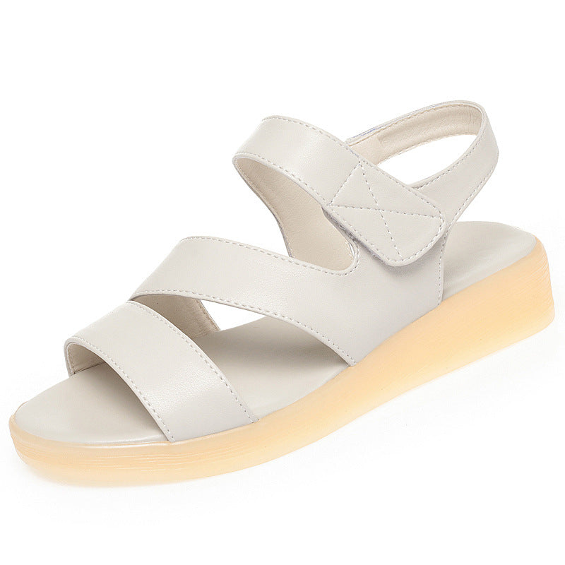 Damen Komfortable Sandalen mit verstellbarem Fesselriemen und dämpfender Sohle EB