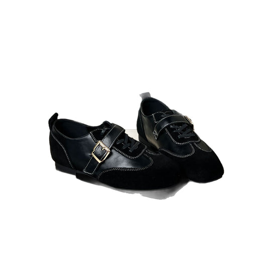 Damen elegante Loafers mit modischem Schnallenverschluss EB