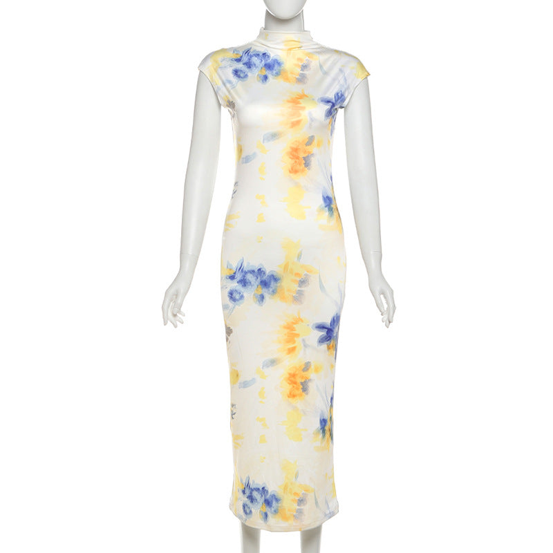 Damen Maxikleid im elegantem Floral Design EB