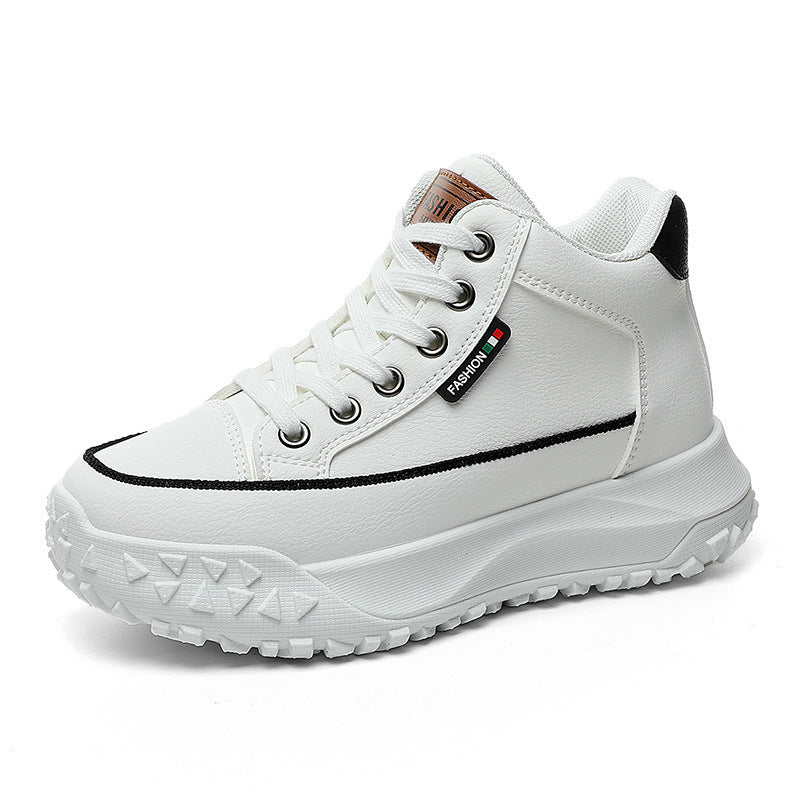 Damen Sportliche High-Top Sneakers mit rutschfester Gummisohle und hohem Tragekomfort EB