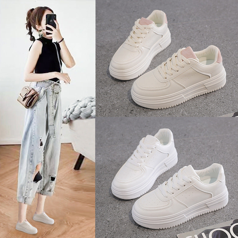Damen Plateau Sneakers mit elegantem Design und komfortabler Sohlenkonstruktion EB
