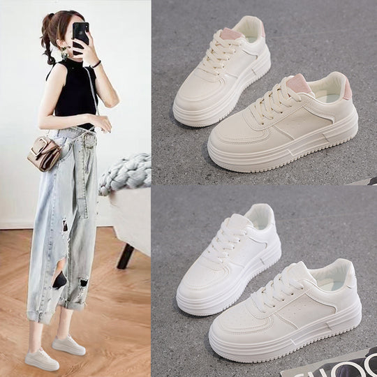 Damen Plateau Sneakers mit elegantem Design und komfortabler Sohlenkonstruktion EB