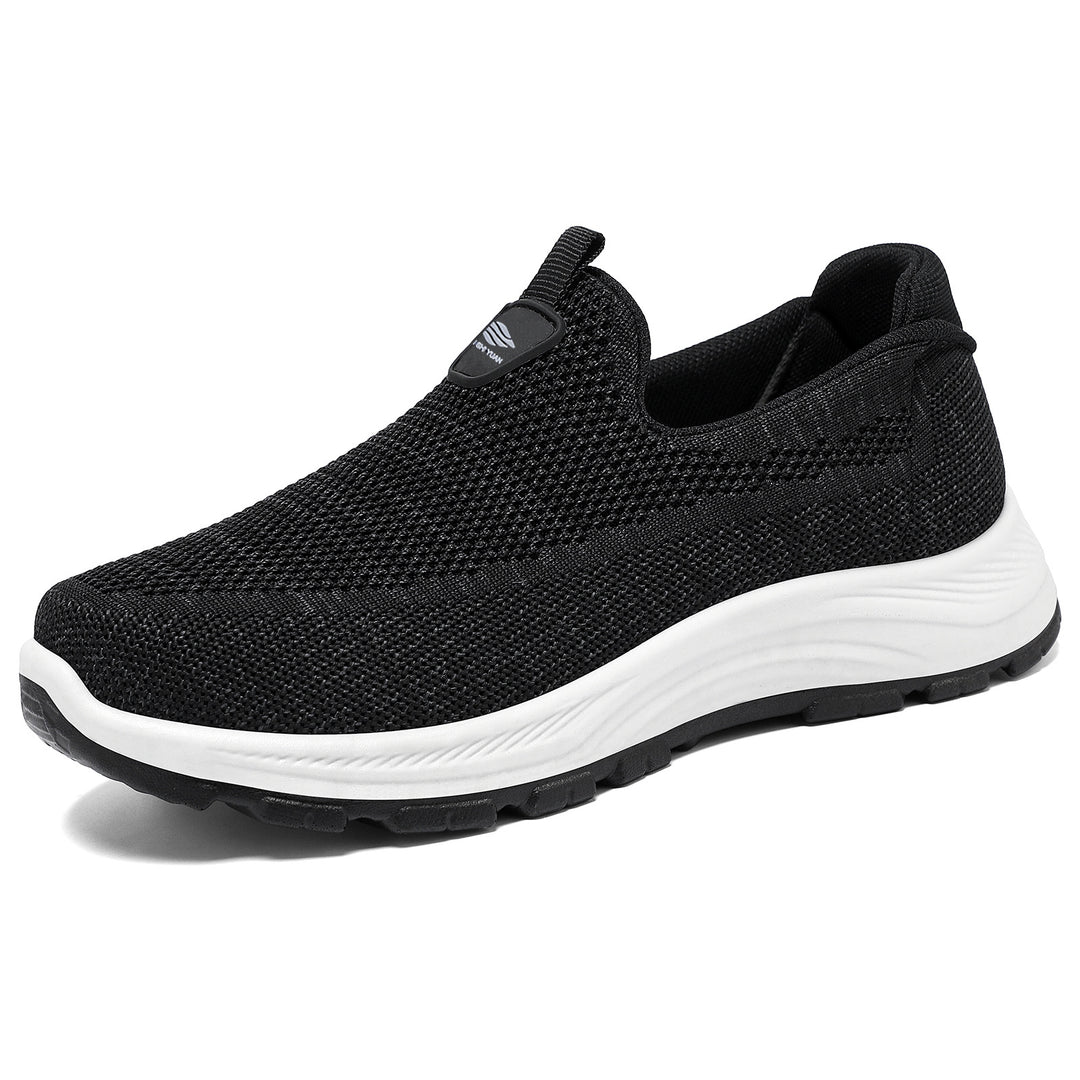 Damen Atmungsaktive Komfort-Sneaker mit elastischem Einsatz und dämpfender Sohle EB