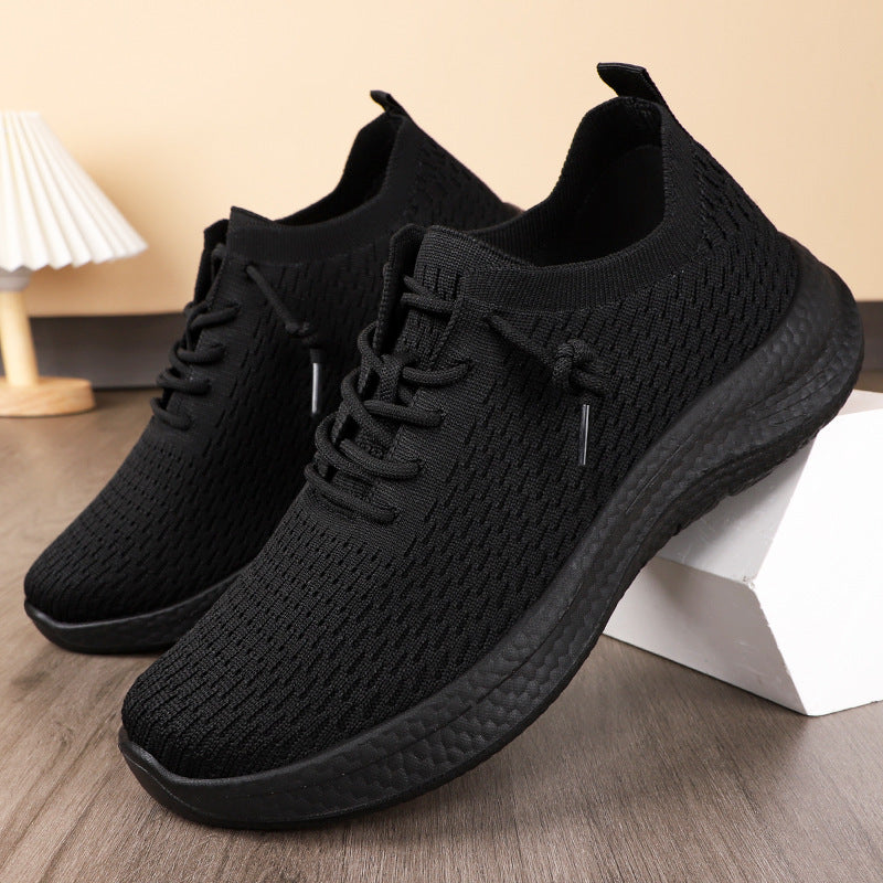 Damen Atmungsaktive Freizeitsneakers mit elastischem Strickdesign EB