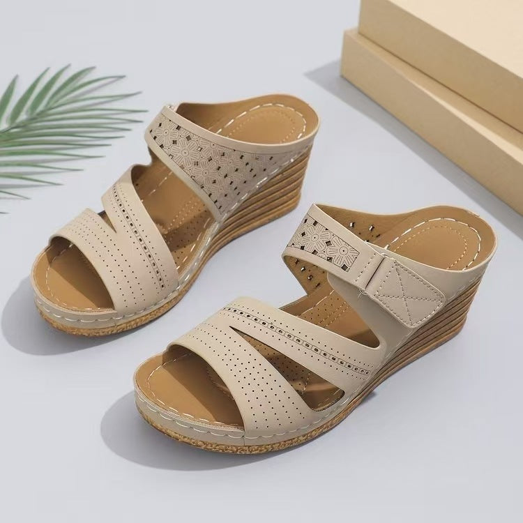 Damen bequeme Wedge Sandalen EB