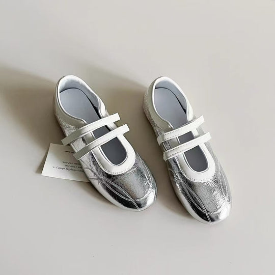 Damen Ballerina-Slipper mit verstellbarem Riemen und komfortablem Innenfutter EB