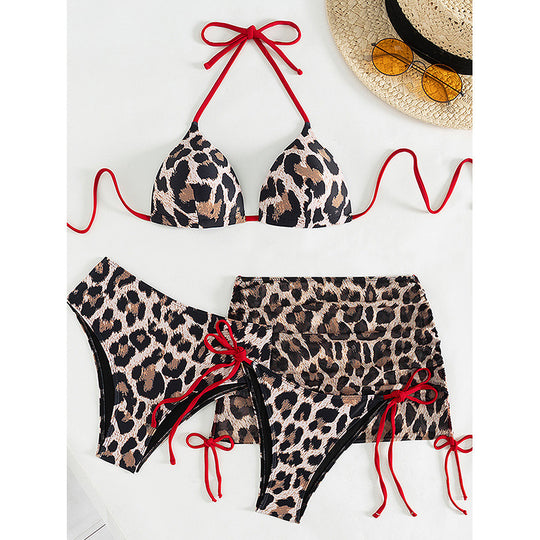 Damen Triangel-Bikini-Set mit Wickelrock EB