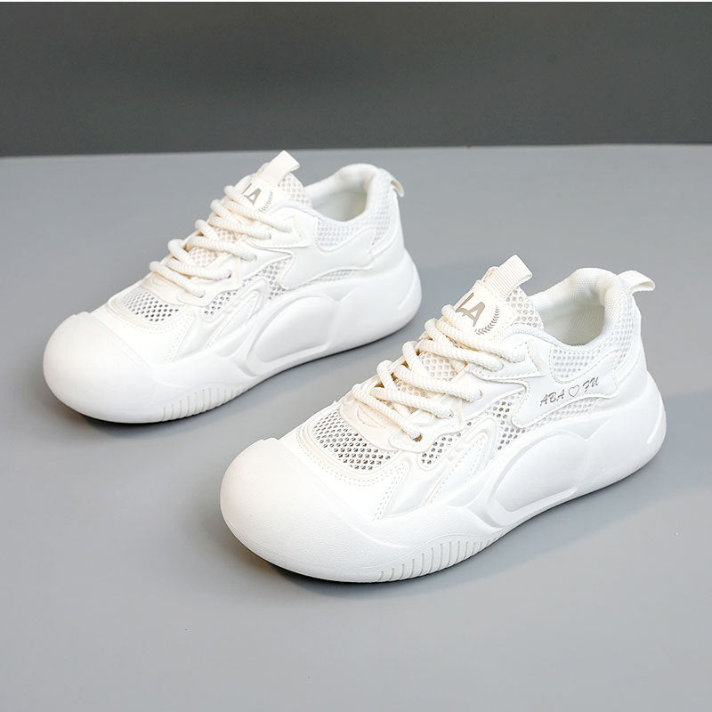 Damen sportliche Sneakers mit atmungsaktiven Mesh-Einsätzen und dämpfendem Sohlenprofil EB