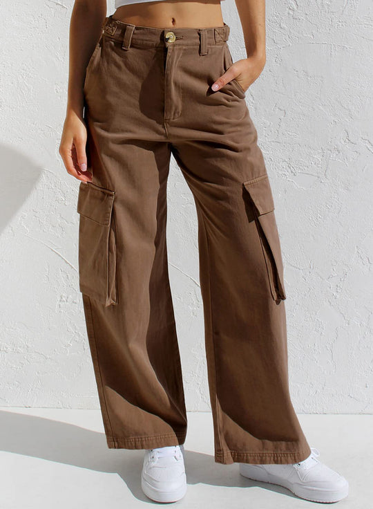 Damen Cargo-Hose mit praktischen Seitentaschen und lässigem Schnitt EB