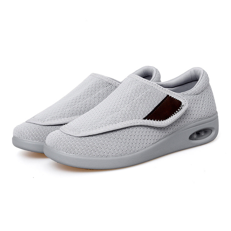 Damen Bequeme Slip-On Fitnessschuhe mit atmungsaktivem Mesh-Obermaterial EB
