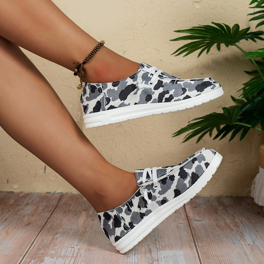 Damen  lässige Leinen-Slipper mit gepolstertem Memory-Fußbett und rutschfester Flexsohle EB