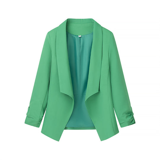 Damen elegante Blazerjacke mit lässigem Schnitt und stylischen Ärmeldetails EB
