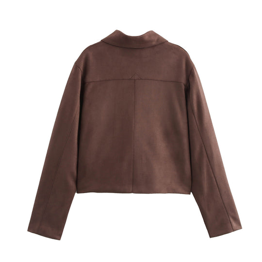 Damen cropped Utility-Jacke mit praktischen Taschen und modernem Schnitt EB