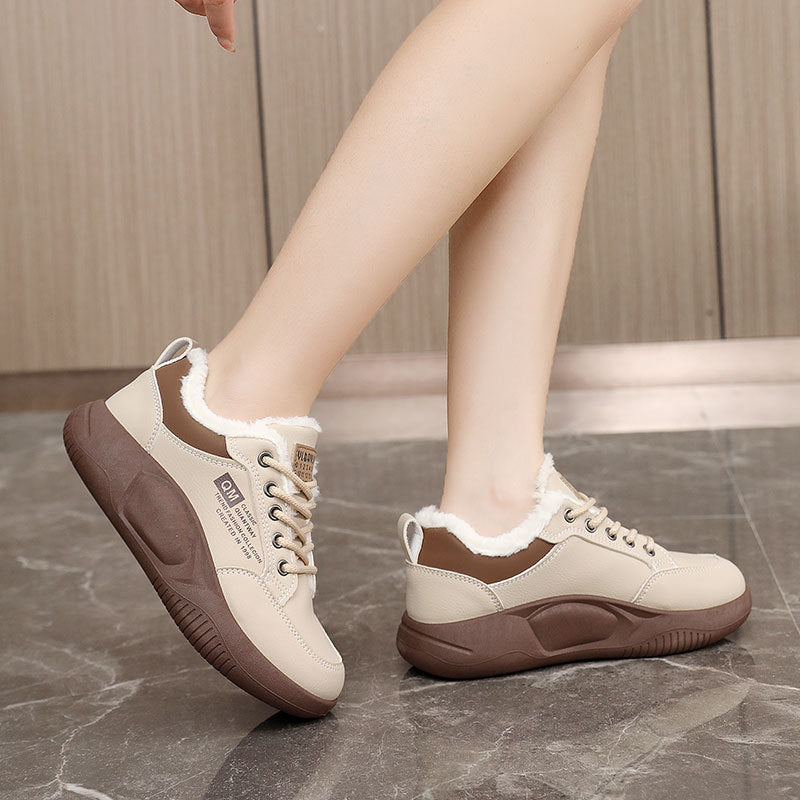 Damen warme Winter Sneakers mit weichem Fleece-Futter EB