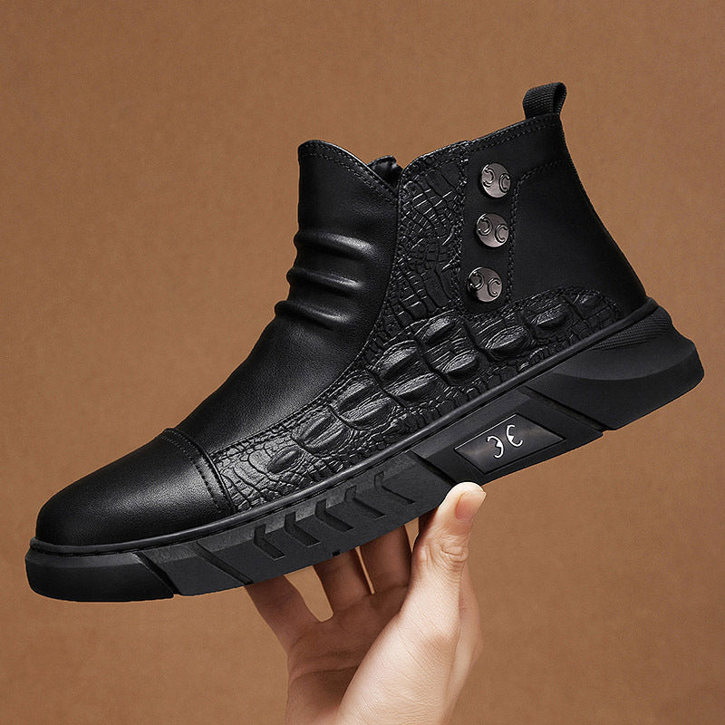 Damen modische Stiefeletten mit rutschfester Sohle EB