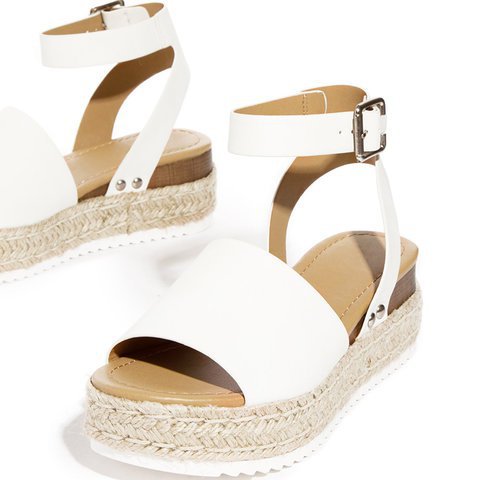 Damen Espadrille-Sandalen mit elegantem Schnallenverschluss und weichem Fußbett EB