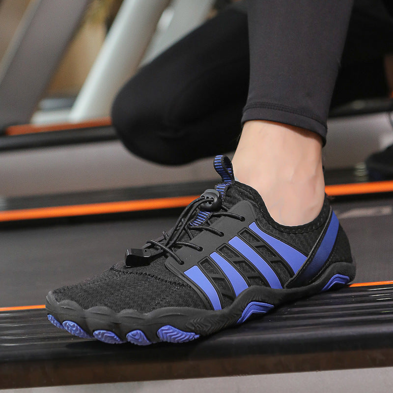 Damen Freizeit-Sneaker mit atmungsaktiver Netz-Oberfläche und flexiblem Sohlenprofil EB