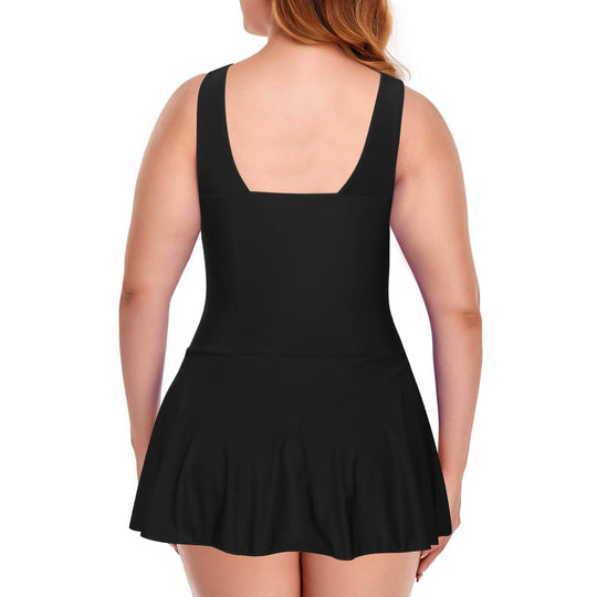 Damen Badeanzug mit Rüschendetails und frischem Kirschmuster EB