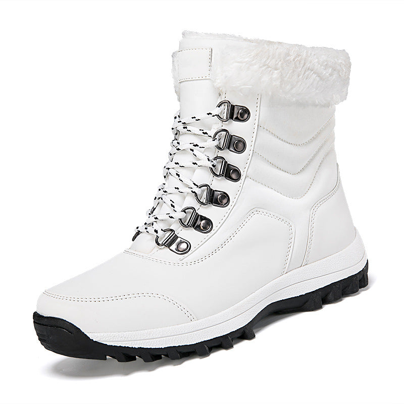 Damen Winterstiefel mit weichem Kunstfellkragen und rutschfester Laufsohle EB